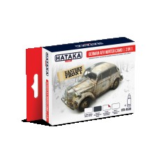 Acrylic Paint Set for Airbrush - German AFV Winter Camo 2 in 1 (17ml x 4)