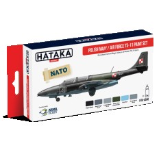 Acrylic Paint Set for Airbrush - Polish Navy / Air Force TS-11 Camouflage (17ml x 6)