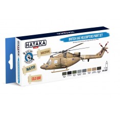 Acrylic Paint for Brush - British AAC Helicopters Since 1970s (8 x 17ml)