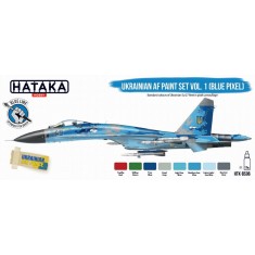 Acrylic Paint Set for Brush - Ukrainian AF Vol.1 Blue Pixel (8x 17ml)