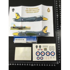 RAAF Decals for 1/48 Aermacchi MB 326H Macchi 79 SQN (Skull head on tail camo aircraft)