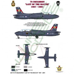 RAAF Decals for 1/72 Aermacchi MB-326H Macchi 79 SQN (Standard camo)