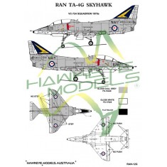 Australian RAN Decal for 1/72 TA-4G Skyhawk VC-724 SQN 1970s (Blue tail / yellow flash)