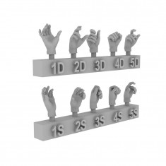 1/32 Hands Set 1 (5 Pairs, 54mm Compatible)