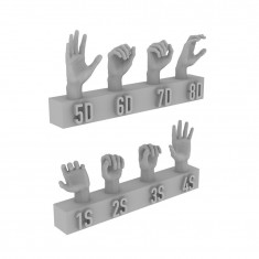 1/32 Hands Set 6 (4 Pairs, 54mm Compatible)