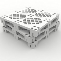1/35 Plastic Pallets Type 2 (3pcs)