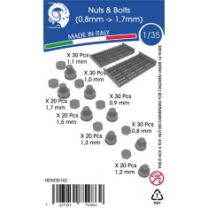 1/35 Nuts and Bolts (0.8mm - 1.7mm)