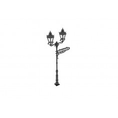 1/35 German Street Lamps (Two Lights, One Sign)