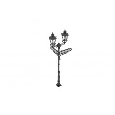1/35 German Street Lamps (Two Lights, Two Signs)