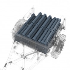 1/35 US 75mm Fiber Cases Ammo Load