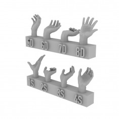1/35 Hands Set 4 (4 Pairs)