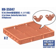0.7&1.0mm Butterfly Nuts Set A (470pcs)