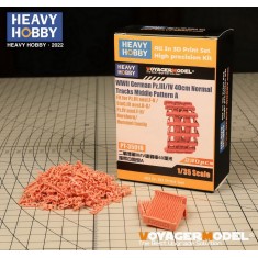 1/35 WWII German Pz.III/IV 40cm Normal Tracks Middle Pattern A