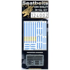 1/24 Sabelt 6 point Harness/Seatbelts (Blue)