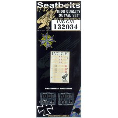 1/32 LVG C.VI Seatbelts for Wingnut Wings kit