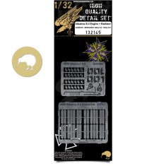 Wingnut On Radiator 1/32 Albatros B.II Engine Detail Set with Radiator for Wingnut Wings ...