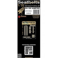 1/32 DH-100 Vampire Textile Seatbelts for Inifinity Models (laser)