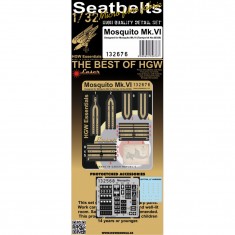 1/32 Mosquito Mk.VI Pre-Cut (Laser) Textile Seatbelts for Tamiya #60326