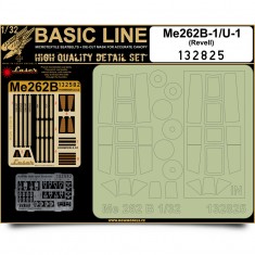 1/32 Me 262B-1/U-1 Schwalbe Seatbelts (Laser Cut) & Paint Masks for Revell (Basic Line)