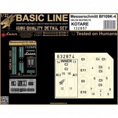 1/32 Bf109K-4 (ORLON) Seatbelts and Masks for Kotare kits [Basic Line]