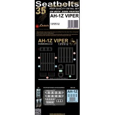 1/35 AH-1Z Viper Textile Seatbelts (pre-cut/laser) for Academy kits