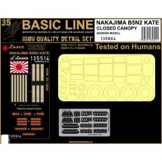 1/35 B5N2 KATE (closed canopy) Seatbelts and Masks for Border Model [Basic Line]