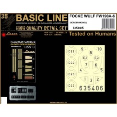 1/35 Focke Wulf Fw190A-6 Seatbelts and Masks for Border Model [Basic Line]