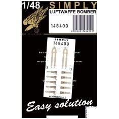 1/48 Luftwaffe Bomber Seatbelts (Relief Print) [Simply Edition]
