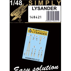 1/48 Westland Lysander Seatbelts [Simply Edition]
