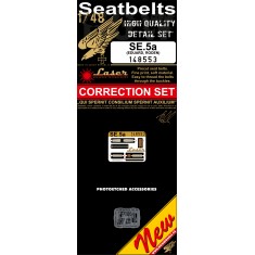 1/48 British S.E.5a Seatbelts Correction Set (Laser Cut)