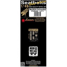 1/48 Messerschmitt Me262A Schwalbe (Standard) Pre-cut (laser) Seatbelts
