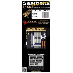 1/48 B-25J Mitchell (white) Textile Seatbelts (laser)