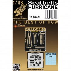 1/48 Hurricane Pre-Cut (Laser) Textile Seatbelts