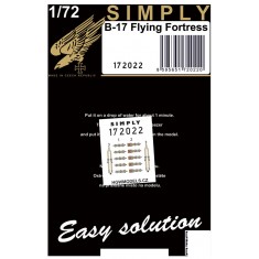 1/72 B-17 Flying Fortress (Fabric) Seatbelts (Relief Print) [Simply Edition]