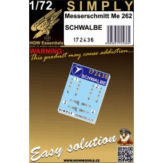 1/72 Me 262 Schawlbe Seatbelts [Simply Edition]