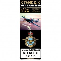 1/32 Hawker Hurricane Mk.II Stencils for Fly kit (Wet Transfers)