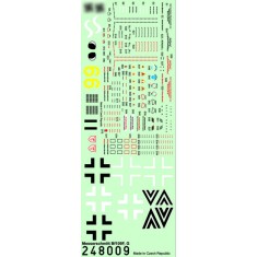 1/48 Messerschmitt Bf-109F/Bf-109G Stencils (Wet transfers)
