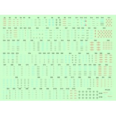 1/48 Mikoyan MiG-21MF/BIS/SMT Czech Stencils for Eduard kit (Wet Transfers)