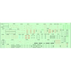 1/48 MiG-21MF/PF/PFM/R Weapons & Pylons Stencils for Eduard Silver Arrows (Wet Transfers)