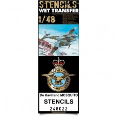 1/48 de Havilland Mosquito Stencils (Wet Transfers)