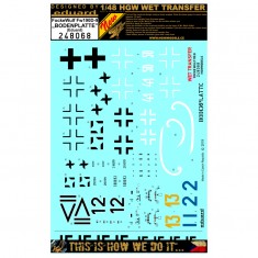 1/48 Fw 190D-9 Bodenplatte Marking Decals for Eduard kits (wet transfer)