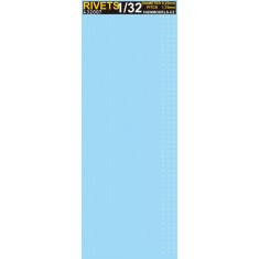 1/32 Rivets (Diameter: 0.25mm, Spacing: 1.75mm)