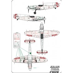 1/48 Messerschmitt Bf 109F/G-2/4 Positive Rivets for Hasegawa kit (Complete Set)