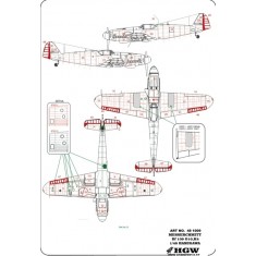 1/48 Messerschmitt Bf 109K-4 Positive Rivets for Hasegawa kit (Complete Set)
