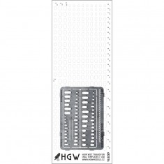 1/48 Nickel Silver Oval Templates Plus Positive Rivets