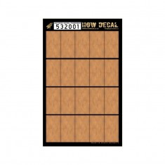 1/32 Natural Light Wood Grain Transparent Decals (20pcs, A4 Sheet)