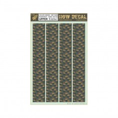 1/32 Decals for Lozenge 4 Colours Faded Transparent Fabric Texture Upper (A4 Sheet)