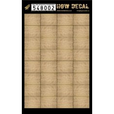 1/48 Faded Pine Tree Wood Grain Transparent Decals (32pcs, A4 Sheet) 