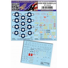 1/72 Republic P-47D Thunderbolt Razorback Over New Guinea Standard Decals