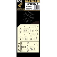 1/32 Messerschmitt Bf109K-4 Masks for Kotare kits